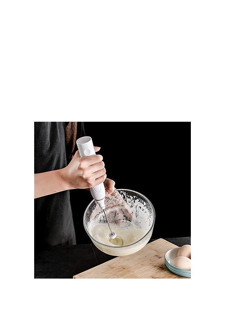 Portable milk frother, rechargeable electric blender for making coffee foam and whipping eggs, with 3 adjustable speeds, mini portable whisk for cappuccinos, lattes, and hot chocolate - 3 pieces - Image 4